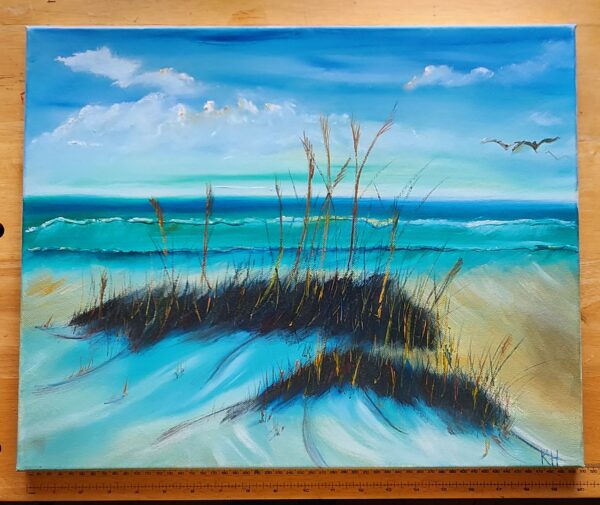 "The Beach", acrylics, canvas