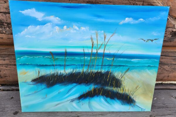 "The Beach", acrylics, canvas