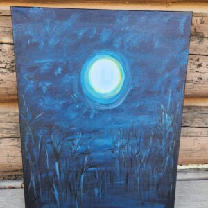 "Forest Moon", acrylics, canvas