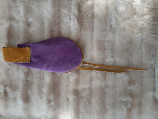 Tobacco Pouch in Deep Purple Tanned Leather