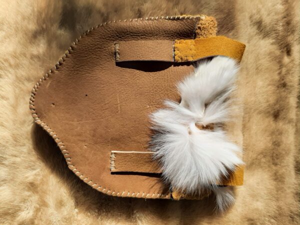 Belt pouch with White Arctic Fox Face